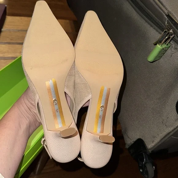 NWTIB • Sam Edelman • Women's Bianka Flora Pump • Light Natural Weave • Size 8 - Picture 6 of 8